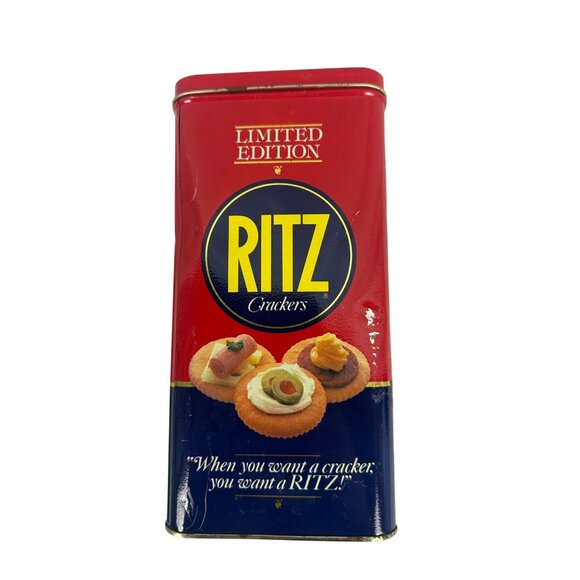 Limited Edition Ritz Crackers Collectible Vintage Tin Container 1987 Nabisco - Picture 3 of 14